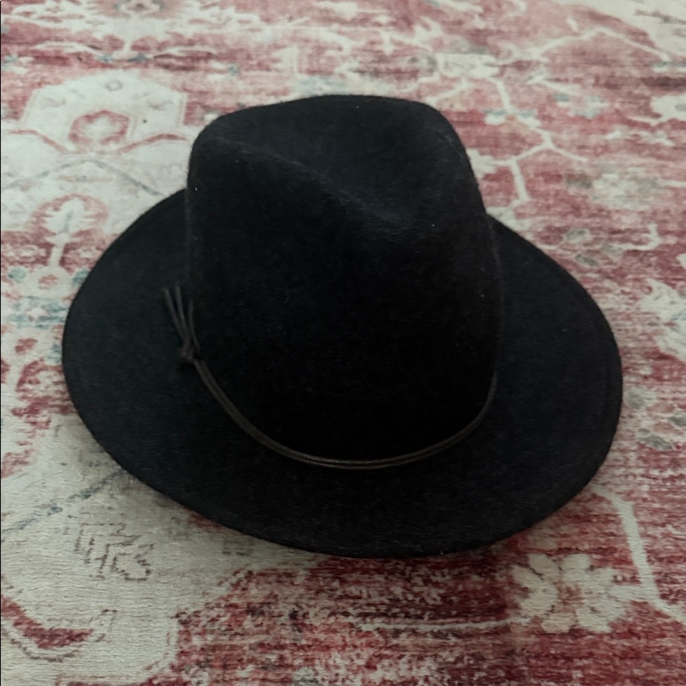 Universal Thread Black Wool Fedora Hat